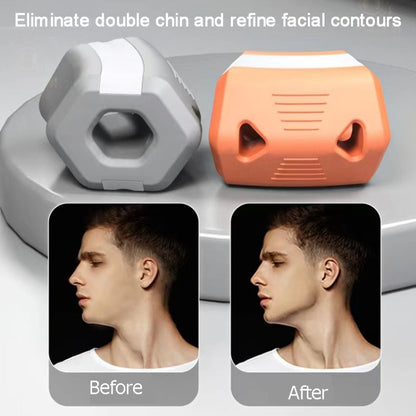 Jawline Exerciser Thin Jaw Bite Force Ball Facial Muscle Depression Masseter Muscle Trainer Orange 35 Pounds - Corrector by PMC Jewellery | Online Shopping South Africa | PMC Jewellery