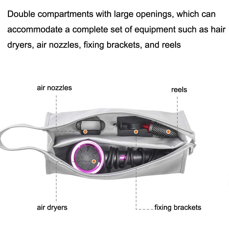 For Dyson Hair Dryer Storage Package Hair Roll Protective Cover, Color: Shiny Stone Black - free shipping - PMC TechLife - Order now!