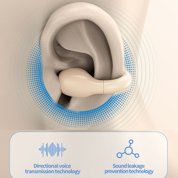 M10 IPX5 Waterproof Ear Clip Bluetooth Earphones, Style: Doble Skin Color - Bluetooth Earphone by PMC TechLife | Online Shopping South Africa | PMC TechLife