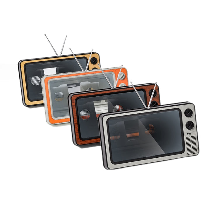 Retro TV Mobile Phone Screen Video Amplifier Mobile Phone Holder(Gray) - free shipping - PMC TechLife - Order now!