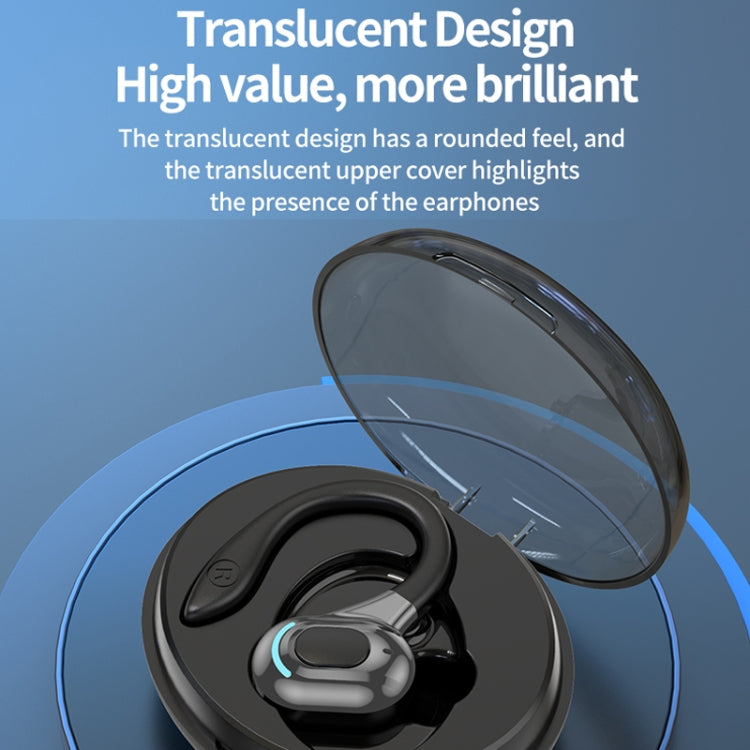 F8 Hanging Ear Stereo Wireless Bluetooth Earphones With Charging Bin(Black Single Ear) - Bluetooth Earphone by PMC TechLife | Online Shopping South Africa | PMC TechLife