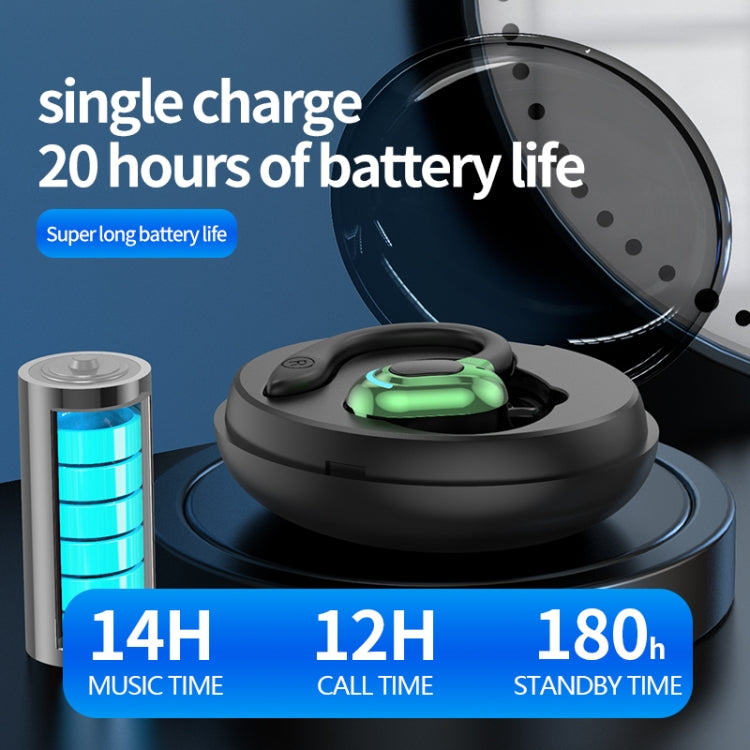 F8 Hanging Ear Stereo Wireless Bluetooth Earphones With Charging Bin(Black Single Ear) - Bluetooth Earphone by PMC TechLife | Online Shopping South Africa | PMC TechLife