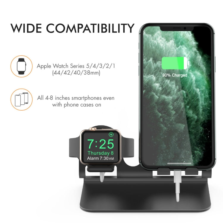 AhaStyle ST04 Aluminum Alloy Charging Base, For 4-8 inch Smart Phone&Apple Watch Series(Rose Gold) - free shipping - PMC TechLife - Order now!