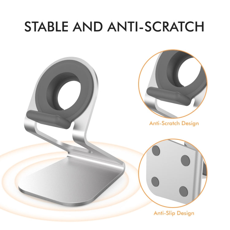 AhaStyle ST03 For Apple Watch Series Aluminum Alloy Stand Base(Silver) - free shipping - PMC TechLife - Order now!