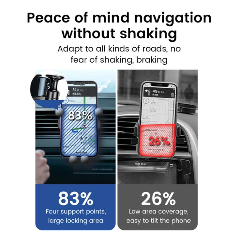 S03 Vehicle Air Outlet Gravity Navigation Mobile Phone Holder, Color: Black Eagle Mouth - Car Holders by PMC TechLife | Online Shopping South Africa | PMC TechLife