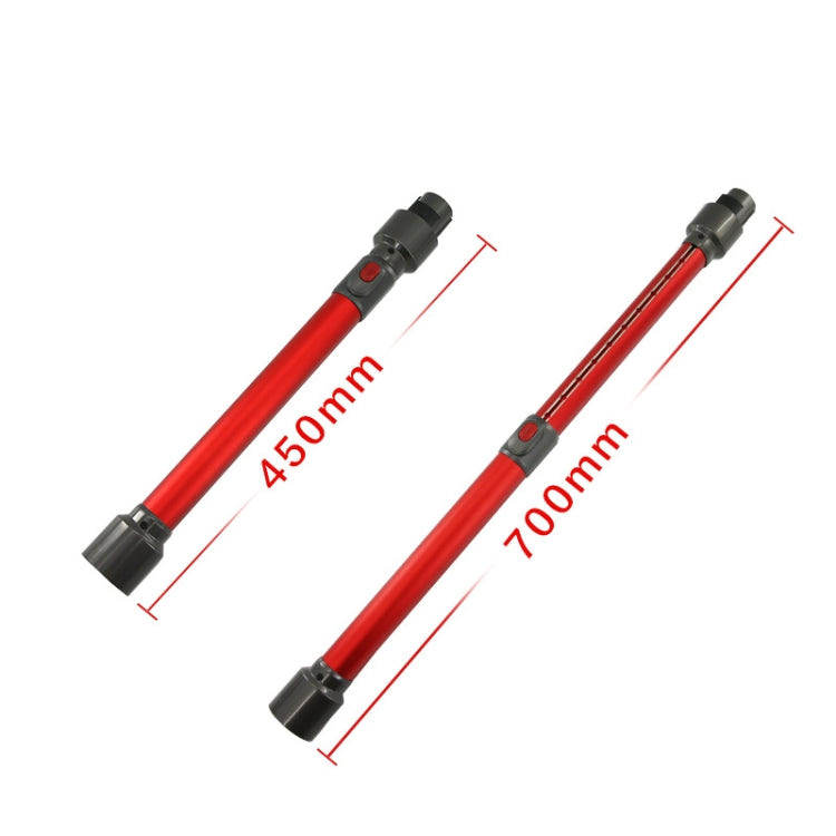 For Dyson V7 V8 V10 V11 V15 Vacuum Cleaner Telescopic Rod Metal Extension Tube(Silver) - free shipping - PMC TechLife - Order now!