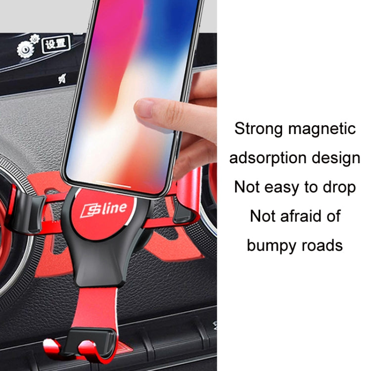 For Audi Car Strong Magnetic Phone Holder(Q2L Stand 1 Red) - Car Holders by PMC TechLife | Online Shopping South Africa | PMC TechLife