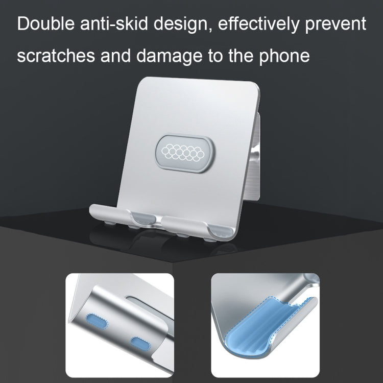 B87 Punch-free Tablet PC Aluminum Alloy Bracket Bathroom Kitchen Adhesive Wall Phone Holder(Silver Gray) - Hand-Sticking Bracket by PMC TechLife | Online Shopping South Africa | PMC TechLife