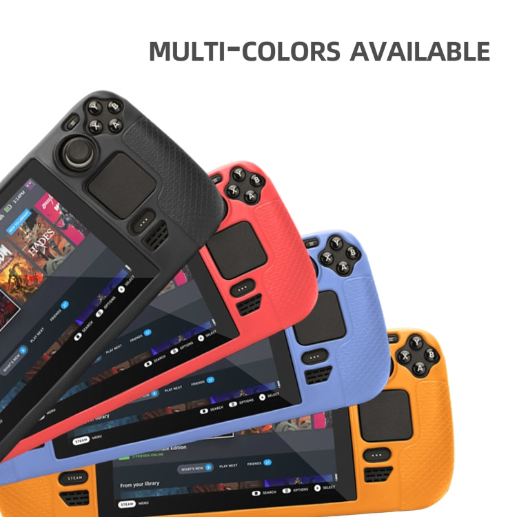 For Steam Deck Hifylux ST-PF14 Game Console Silicone Case Anti-scratch Non-slip Handheld Case Lanyard(Blue) - Accessories by PMC TechLife | Online Shopping South Africa | PMC TechLife
