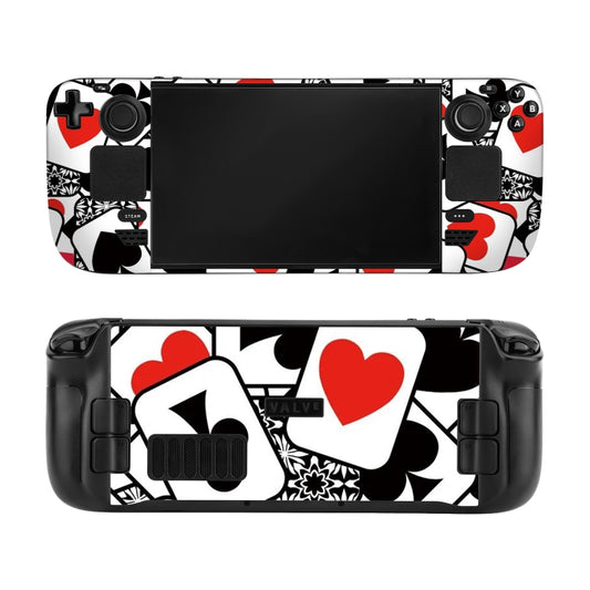 For Steam Deck Hifylux ST-SF12 Game Console Film Handheld Anti-scratch Protection Sticker(Black Red Ace) - Accessories by PMC Jewellery | Online Shopping South Africa | PMC Jewellery