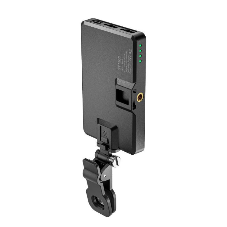 ST-120C Mobile Phone Tablet Clip Fill Light Selfie Live Camera Portable Camera Lighting(Black) - Selfie Light by PMC TechLife | Online Shopping South Africa | PMC TechLife