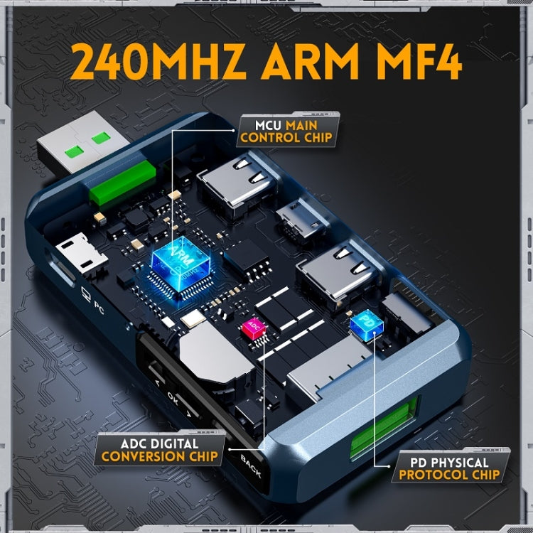 FNIRSI FNB48P USB Mobile Phone DC Power Charger Detector, Color: Bluetooth Blue - free shipping - PMC TechLife - Order now!