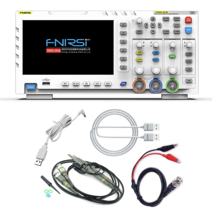 FNIRSI 1014D 2 in 1 Dual-channel 100M Bandwidth Digital Oscilloscope 1GS Sampling Signal Generator, US Plug - free shipping - PMC TechLife - Order now!