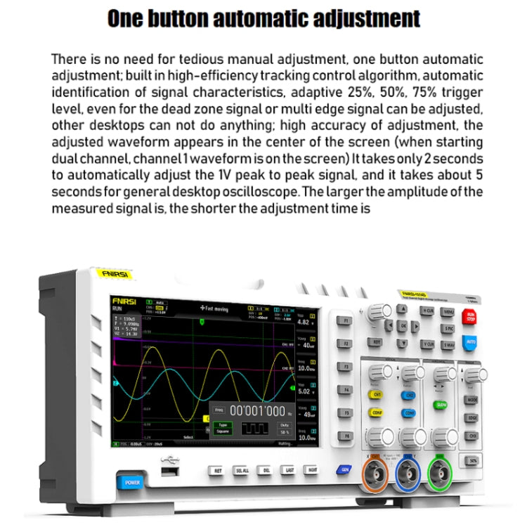 FNIRSI 1014D 2 in 1 Dual-channel 100M Bandwidth Digital Oscilloscope 1GS Sampling Signal Generator, US Plug - free shipping - PMC TechLife - Order now!