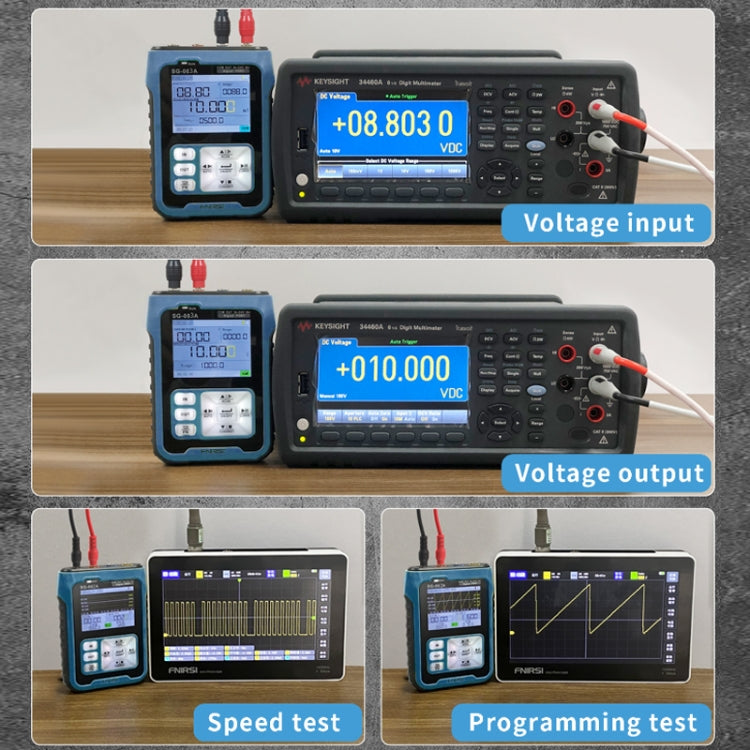 FNIRSI SG-003A Multifunctional PWM Signal Generator 4-20ma Voltage Current Calibrator, EU Plug(Blue) - free shipping - PMC TechLife - Order now!