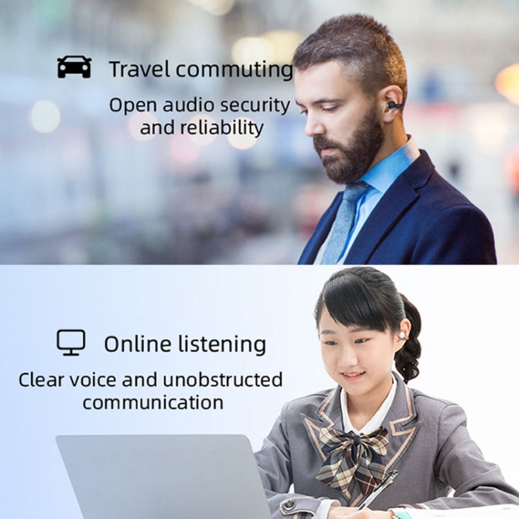M-S8 Wireless Stereo Single Ear Clip-on Bluetooth Earphone(Pink) - Bluetooth Earphone by PMC TechLife | Online Shopping South Africa | PMC TechLife