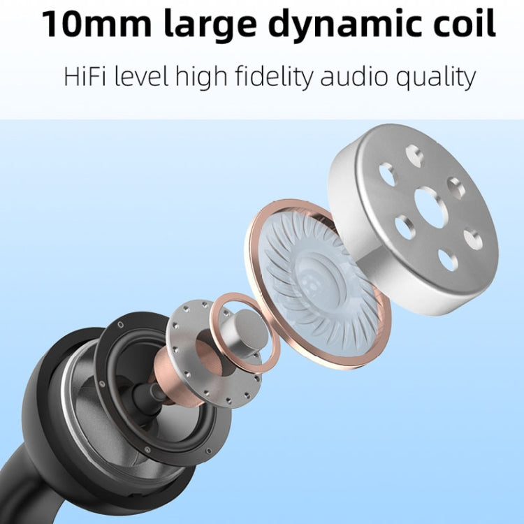 M-S8 Wireless Stereo Single Ear Clip-on Bluetooth Earphone(Blue) - Bluetooth Earphone by PMC TechLife | Online Shopping South Africa | PMC TechLife