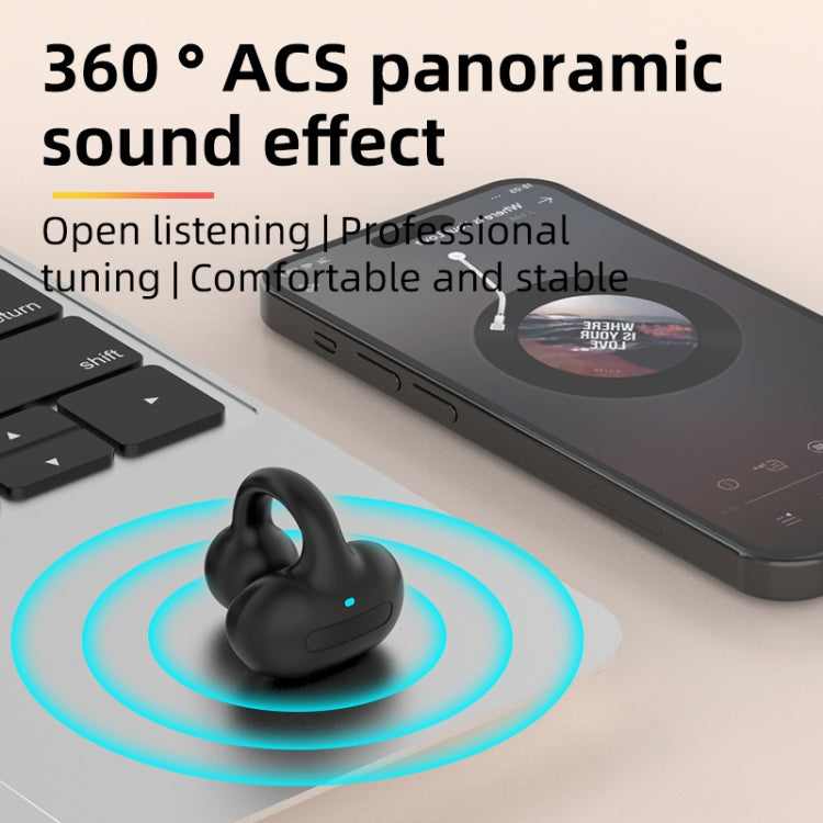 M-S8 Wireless Stereo Single Ear Clip-on Bluetooth Earphone(Blue) - Bluetooth Earphone by PMC TechLife | Online Shopping South Africa | PMC TechLife