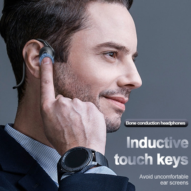M1 Stereo Sound Running Sports Bone Conduction Bluetooth Earphones With Microphone(Black) - Neck-mounted Earphone by PMC TechLife | Online Shopping South Africa | PMC TechLife