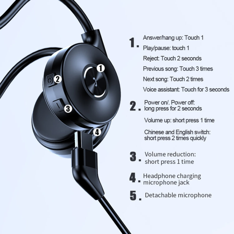 M1 Stereo Sound Running Sports Bone Conduction Bluetooth Earphones With Microphone(Pink) - Neck-mounted Earphone by PMC TechLife | Online Shopping South Africa | PMC TechLife