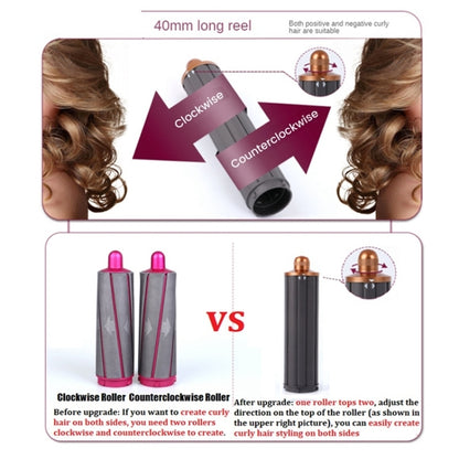 For Dyson Airwrap Hair Dryer HS01 / HS05 / HD08 18.6 x 4cm Upgraded Long Curling Barrels Nozzle Rose Red - Dyson Accessories by PMC Jewellery | Online Shopping South Africa | PMC Jewellery