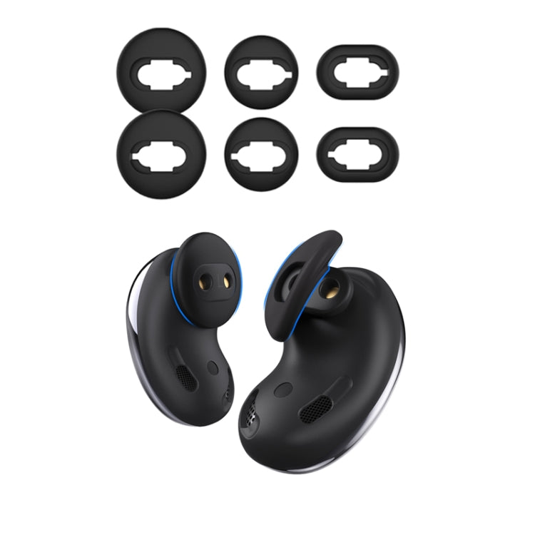 For Samsung Galaxy Buds Live AhaStyle PT132 S+M+L Silicone Earbud(Black) - Anti-dust & Ear Caps by AhaStyle | Online Shopping South Africa | PMC TechLife | Buy Now Pay Later Mobicred