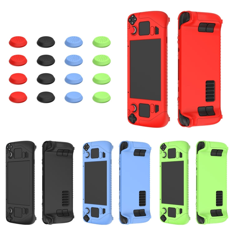 For Steam Deck Game Controller Soft Silicone Protective Cover Case With 4pcs Key Cap(Red) - free shipping - PMC TechLife - Order now!