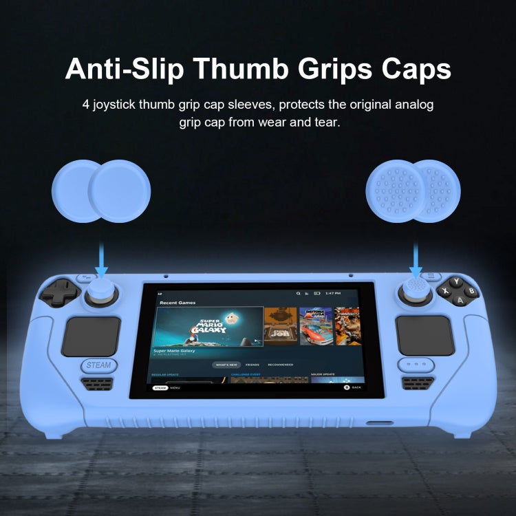 For Steam Deck Game Controller Soft Silicone Protective Cover Case With 4pcs Key Cap(Red) - free shipping - PMC TechLife - Order now!