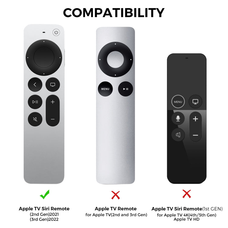 For Apple TV Siri Remote 2/3 AhaStyle PT166 Remote Controller Silicone Protective Case Striped Non-Slip Anti-Drop Cover(Midnight Blue) - free shipping - PMC TechLife - Order now!