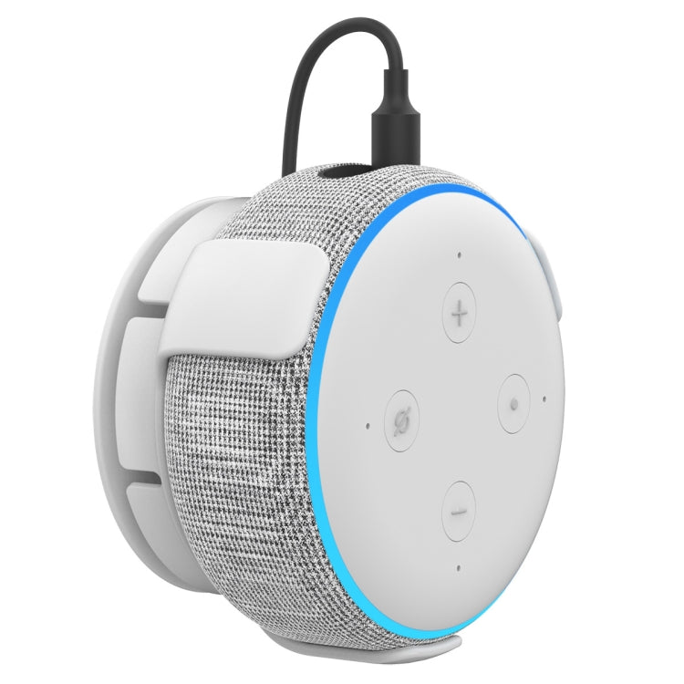 For Amazon Echo Dot 3 AhaStyle PT62 Wall Bracket Smart Speaker Bracket White - free shipping - PMC TechLife - Order now!