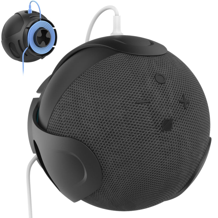 For Amazon Echo Dot 4/5 AhaStyle PT183 Speaker Wall Storage Stand(Black) - Speaker Bracket by AhaStyle | Online Shopping South Africa | PMC TechLife | Buy Now Pay Later Mobicred