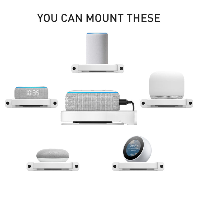 For Amazon Echo Dot 3/4 AhaStyle DD96 Stand Wall Storage Stand(White) - Speaker Bracket by AhaStyle | Online Shopping South Africa | PMC TechLife