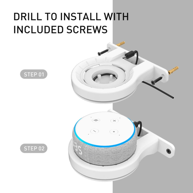 For Amazon Echo Dot 3/4 AhaStyle DD96 Stand Wall Storage Stand(White) - Speaker Bracket by AhaStyle | Online Shopping South Africa | PMC TechLife