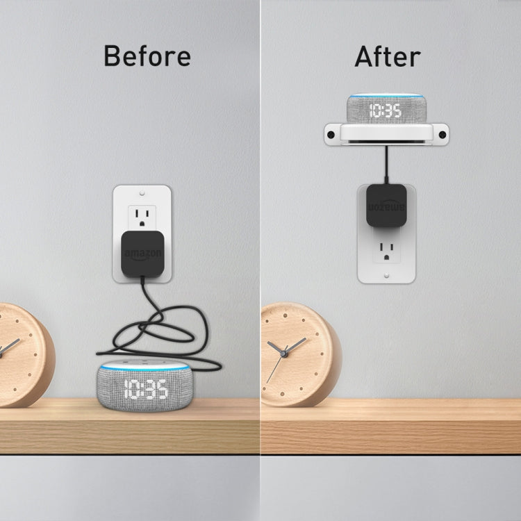For Amazon Echo Dot 3/4 AhaStyle DD96 Stand Wall Storage Stand(Black) - Speaker Bracket by AhaStyle | Online Shopping South Africa | PMC TechLife | Buy Now Pay Later Mobicred