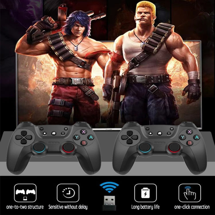 KM-029   2.4G One for Two Doubles Wireless Controller Support PC / Linux / Android / TVbox(Elegant Silver) - Gamepads by PMC TechLife | Online Shopping South Africa | PMC TechLife