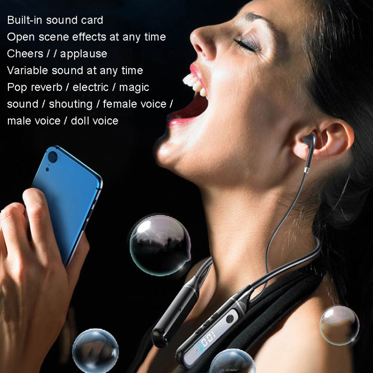 SN-537K 5.3 Bluetooth Live Earphones Built-In Sound Card Wireless Receiver Sports Earphones(Black) - Bluetooth Earphone by PMC TechLife | Online Shopping South Africa | PMC TechLife