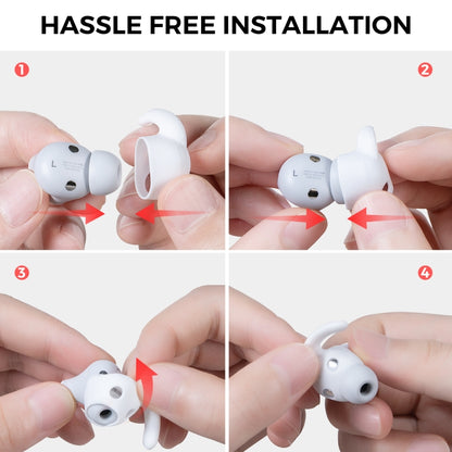 For Beats Studio Buds AhaStyle PT172 Earphone Silicone Ear Caps, Style: Earcap (White) - Anti-dust & Ear Caps by AhaStyle | Online Shopping South Africa | PMC Jewellery