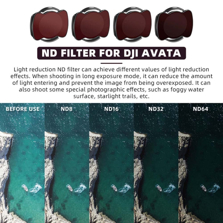 For DJI Avata RCSTQ Magnetic Filter Drone Accessories 6 In 1 UV+CPL+ND8+ND16+ND32+ND64 -  by RCSTQ | Online Shopping South Africa | PMC Jewellery