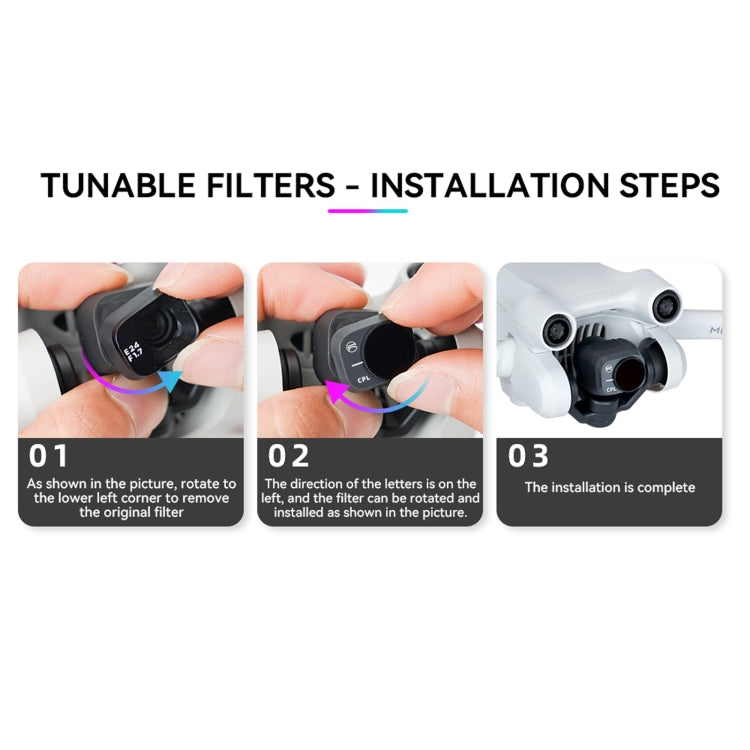 For DJI Mini 3 Pro RCSTQ PL Filters Drone Accessoires ND64/PL - Other by RCSTQ | Online Shopping South Africa | PMC TechLife | Buy Now Pay Later Mobicred