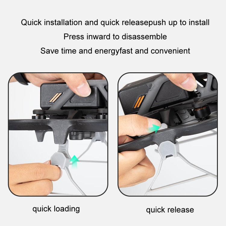 For DJI Avata RCSTQ Quick Release Type Height Increase Floor Stand(1pair) -  by RCSTQ | Online Shopping South Africa | PMC Jewellery