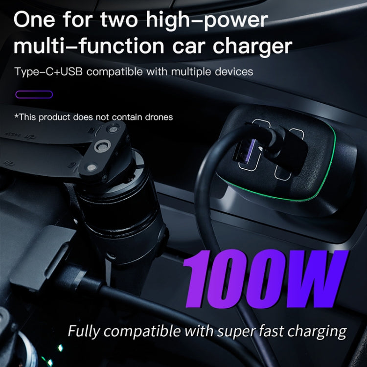 For DJI Mavic 3/Mini 2 RCSTQ 100W 2 In 1 Car Charger - Charger by RCSTQ | Online Shopping South Africa | PMC Jewellery