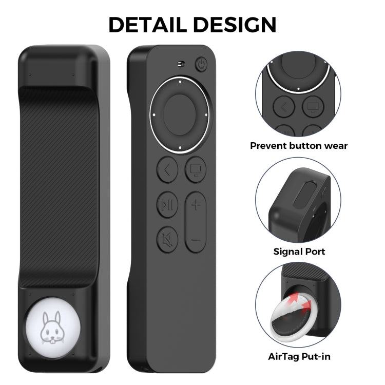 For Apple TV Siri Remote 2/3 AhaStyle PT165 Remote Controller Silicone Protective Case(Blue) - Remote Control Covers by AhaStyle | Online Shopping South Africa | PMC TechLife | Buy Now Pay Later Mobicred
