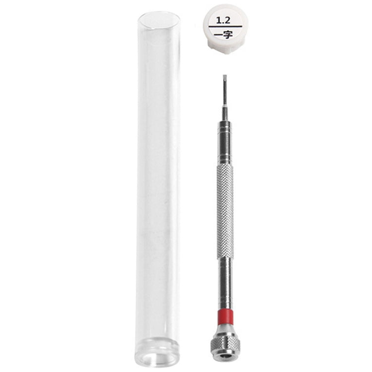 LSD5120 Repair Watch Glasses Stainless Steel Screwdriver Precision Watch Screwdriver Tool 1.2 Straight (Red) - Watch Repair Tools by PMC TechLife | Online Shopping South Africa | PMC TechLife