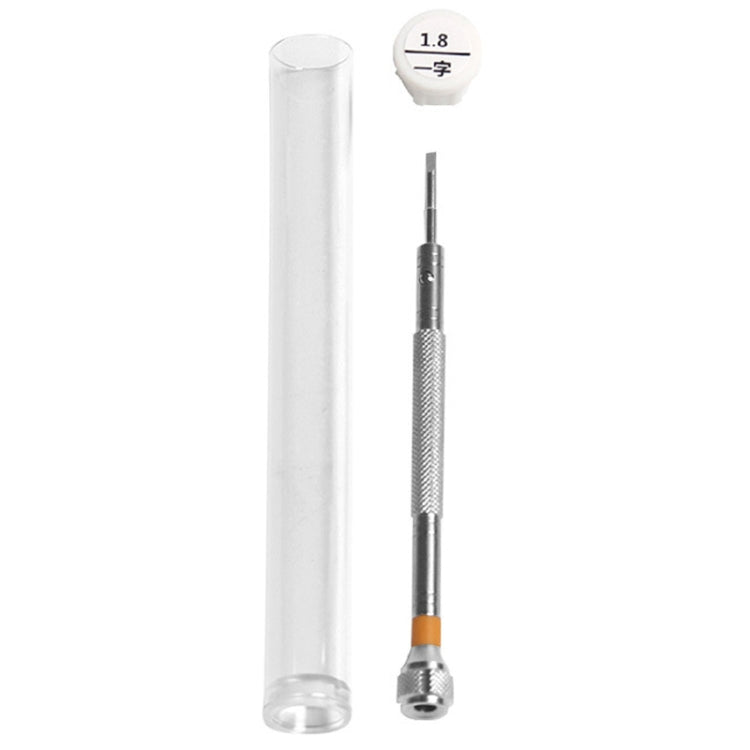 LSD5120 Repair Watch Glasses Stainless Steel Screwdriver Precision Watch Screwdriver Tool 1.8 Straight (Orange) - Watch Repair Tools by PMC TechLife | Online Shopping South Africa | PMC TechLife