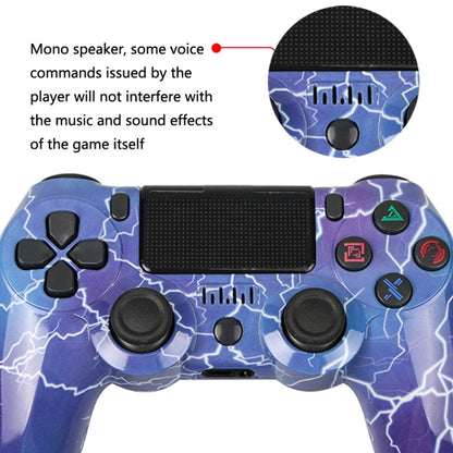 For PS4 Wireless Bluetooth Game Controller With Light Strip Dual Vibration Game Handle(Fantastic Purple) - Gamepads by PMC Jewellery | Online Shopping South Africa | PMC Jewellery