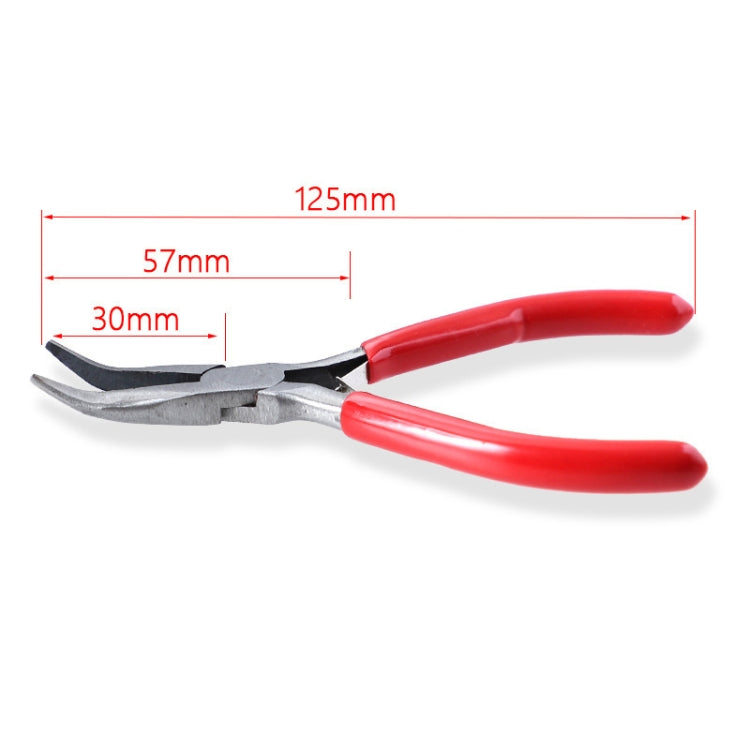 3 In 1 Handmade Jewelry Plier Nylon Accessories DIY Tools Wire Wrap Clamp, Style: Red 6-section + Flat Nip + Bent Jaw - Jewelry Tools by PMC Jewellery | Online Shopping South Africa | PMC Jewellery