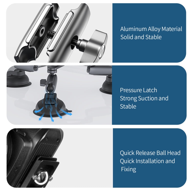 TELESIN Suction Cup Action Camera Tripod Mount for Car Holder Stand Bracket - Holder by TELESIN | Online Shopping South Africa | PMC Jewellery