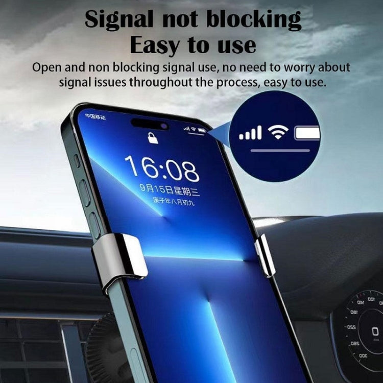 Gravity Navigation Car Air Outlet Triangular Mobile Phone Holder(Golden) - Car Holders by PMC TechLife | Online Shopping South Africa | PMC TechLife