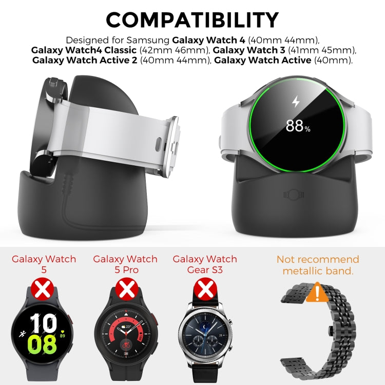 AhaStyle PT181 Watch Silicone Charging Stand For Galaxy Watch 3 / 4 / Active / Active 2(Pink) - free shipping - PMC TechLife - Order now!