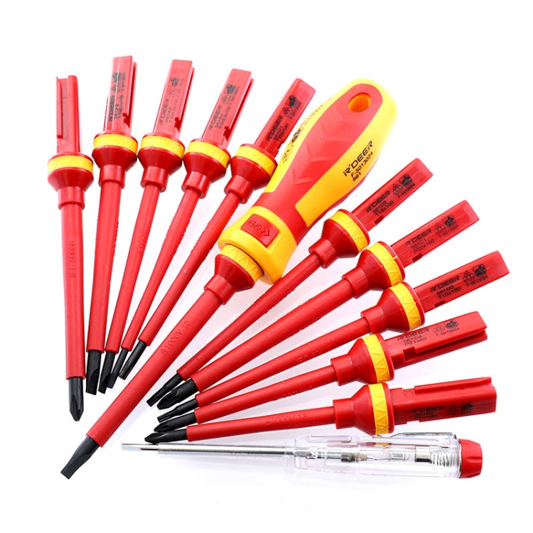 RDEER VDE-9913 13 In 1 Insulated Screwdriver Set Screwdriver Electrician Tools - free shipping - PMC TechLife - Order now!